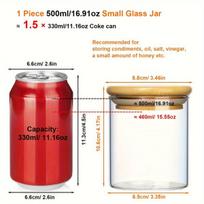 stikliniai maisto indai, 500 ml / 16,91 uncijos × 1 (8,5 * 10,6 cm)