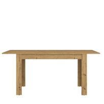 Valgomojo stalas Mebelbos Ayson 160/210, 160x90x75,1 cm, rudas