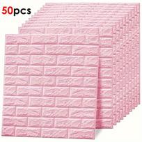 3D sienų plokštės, vnt, Rožinė - 50 vnt