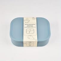 silikoninė bento dėžutė,  Pilka Mėlyna
