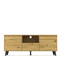TV staliukas Mebelbos Borg 2d1s, 139,8x38,9x55 cm, rudas
