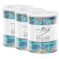 Depiliacinis vaškas Italwax Tin Lipowax Aquamarine, 800g x3