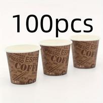 Popieriniai puodeliai, vienkartiniai, 100