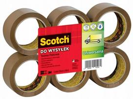 3m Scotch 371 rudos lipnios pakavimo juostos 6 vnt.