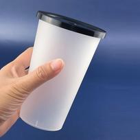 Puodeliai, 25 vnt, 360 ml puodelis + skaidrus dangtelis