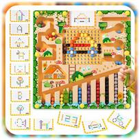 Medinis Montessori magnetinis labirintas vaikams – mokytis skaičiuoti