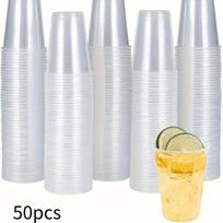 Plastikiniai puodeliai, 50 vnt,
