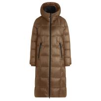 Pūkinis paltas moterims, Smėlio, Down Jacket