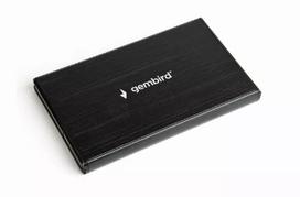 Išorinis HDD dėklas GEMBIRD EE2-U3S-3 2,5 colio SATA diskams, 1 vieta, Micro-USB B, USB 3.2 Gen 1, iki 2 TB, juodas