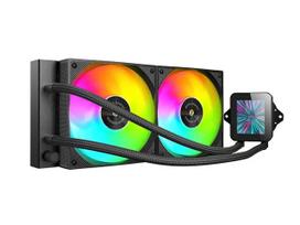 Mars Gaming MLVISION240 procesoriaus aušinimo sistema, skystinis aušintuvas AIO, 12 cm, juoda