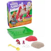 Kinetic Sand: Šuns Patrulio smėlio plastilino rinkinys su Marshall ir dinozaurų figūrėle