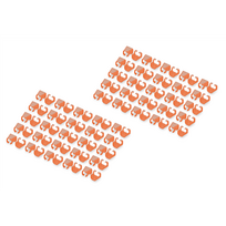 Digitus Color clips for patch cables - Orange (orange)