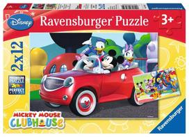 Ravensburger 2 dėlionės „Peliukas Mikis“, 2×12 det., nuo 3 m.