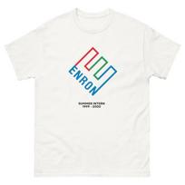 Throwback Style with an Edge: The Enron T-Shirt! Summer Intern Unisex T-Shirt L blue