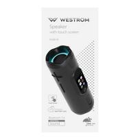 Belaidė garso kolonėlė su LED ekranu WESTROM SMART TOUCH, juodos sp.