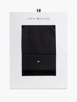 TOMMY HILFIGER Kepurės ir šaliko komplektas su vilna, HILFIGER FLAG BEANIE AND SCARF GIFT BOX