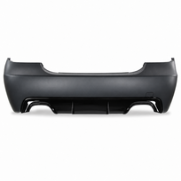 Galinis bamperis M-Tech BMW E60 su PDC 18mm (07-10), gruntuotas