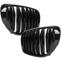 Dvigubos priekinės grotelės Performance BMW G11 / G12 (15-19), juodos blizgios