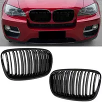 Priekinės dvigubos grotelės Performance BMW X5 E70 / X6 E71, juodos blizgios