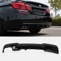 Galinio buferio difuzorius BMW F10 / F11 M-sport juodas blizgus (2x0)