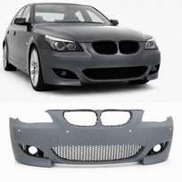 Priekinis bamperis M Look BMW E60 / E61 LCI (07-10), su 18mm PDC, gruntuotas