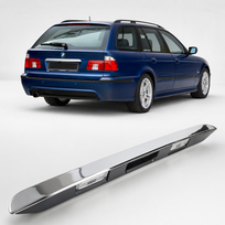 Numerio ženklo apšvietimo juosta BMW E39 Touring (95-04), chromuota