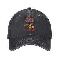 Vintažinė FNAF At Freddys beisbolo kepuraitė vyrams, moterims, sendinga medvilninė kepuraitė nuo saulės, lauko treniruotėms, neformali minkšta kepurė One Size gray