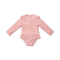 Little Dutch Maudymosi kostiumėlis ilgomis rankovėmis ´Sunny Flowers Pink´ - 62/68