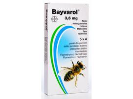 BAYVAROL 3,6 mg juostelės bitėms N4×5