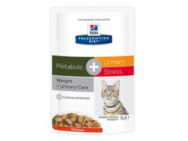 HILLS PD METABOLIC + URINARY STRESS kačių pašaro pakelis 85 g