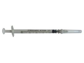 Vienkartinis insulino švirkštas su adata 1 ml 27G SAGIMED