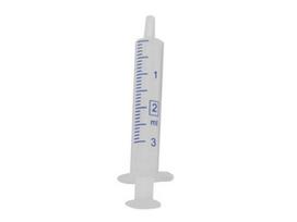Vienkartiniai švirkštai be adatos 2 / 3 ml, 2 dalių, N100 COVETRUS