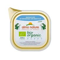 Almo Nature BIO ORGANIC PUPPY paštetas su vištiena ir pienu šuniukams 6 × 100 g