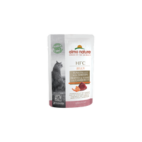 Almo Nature HFC JELLY tunas ir krevetės želėje, 55 g x 6