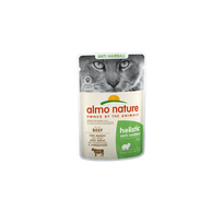 Almo Nature HOLISTIC ANTI HAIRBALL su jautiena, 70 g x 6