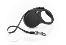 FLEXI NEW CLASSIC COMFORT juostinis pavadėlis M 5M iki 25KG juodas