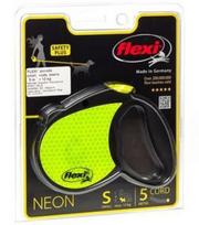 FLEXI NEW CLASSIC virvelinis pavadėlis S 5M iki 12KG neoninis atšvaitinis
