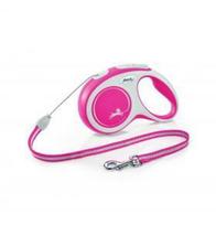 FLEXI NEW COMFORT virvelinis pavadėlis S 8M iki 12KG raudonas