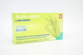 Nitrilinės be pudros Style pirštinės S, žalios, N100, Med-Comfort / Apple