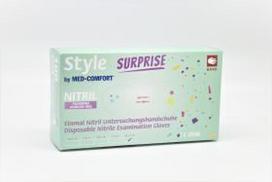 Nitrilinės be pudros Style pirštinės XL, įvairių spalvų, N100, Med-Comf