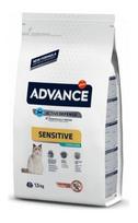 ADVANCE Cat Sterilized Sensitive 1,5 kg, sterilizuotoms katėms, lašiša ir ryžiai