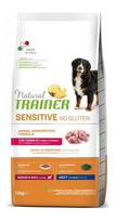 Natural Trainer Dog Sensitive No Gluten Adult Medium/Maxi triušiena, 12 kg