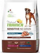 Natural Trainer Dog Sensitive No Grain Adult Medium/Maxi upėtakis, 3 kg