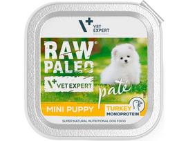 RAW PALEO Mini Puppy Turkey paštetas 150 g mažų veislių šuniukams