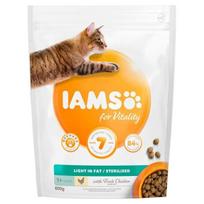 IAMS CAT ADULT STERILIZED CHICKEN sausas kačių maistas sterilizuotoms katėms 800 g