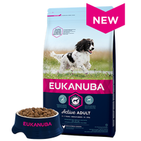 Eukanuba Adult Medium Chicken sausas maistas vidutinių veislių suaugusiems šunims 15 kg
