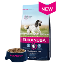 Eukanuba Mature Medium Breed Chicken sausas maistas vidutinių veislių vyresniems šunims 15 kg