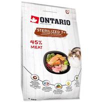 Ontario SP Cat Sterilised 7+ sausas maistas sterilizuotoms vyresnėms katėms 2 kg