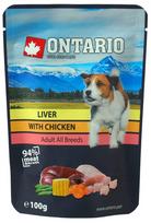 Ontario Šunims skirtos kepenėlės su vištiena sultinyje, 100 g
