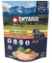 Ontario Kalakutiena, vištiena ir daržovės sultinyje, 300 g